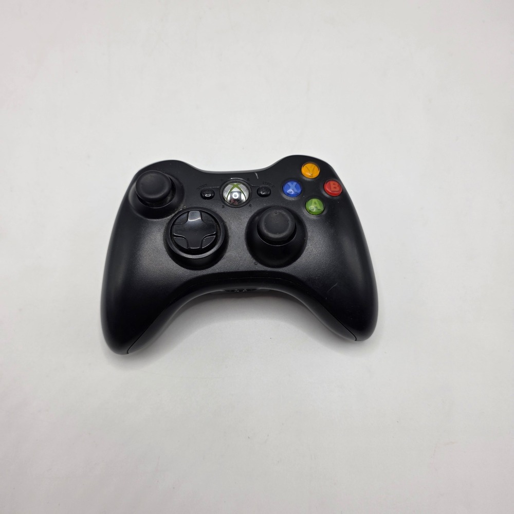 Microsoft Xbox 360 Wireless Controller Black Model 1403 Gamepad Tested Accessory